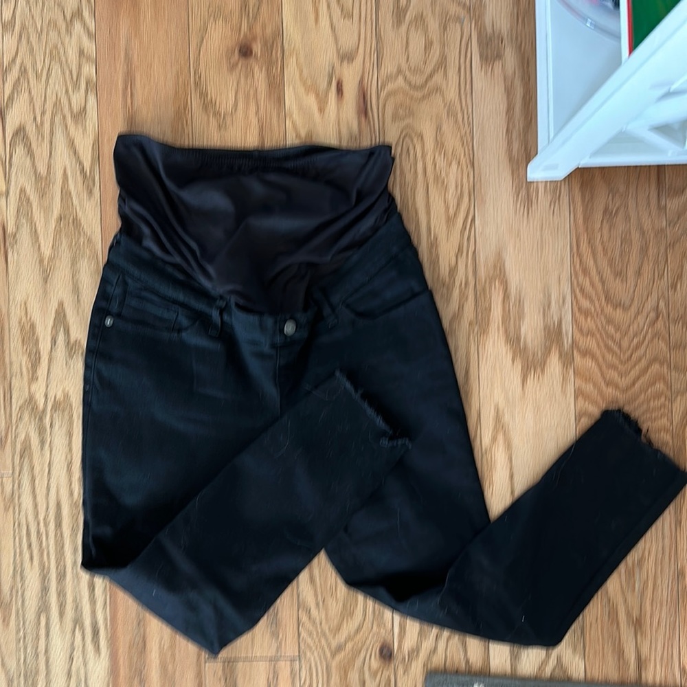 Maternity skinny jeans, black, Abercrombie and Fitch, barely worn